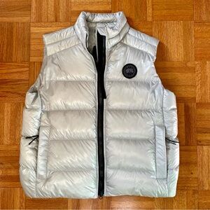 Canada Goose Cypress Women’s Puffer Jacket Vest Coat Silverbirch Large L Black